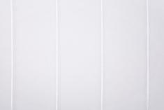 Voilage rayé vertical fine rayure damier blanc L300 cm Calvi