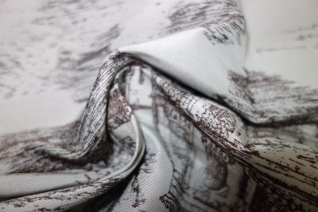 Tissu ameublement laine jacquard chevron
