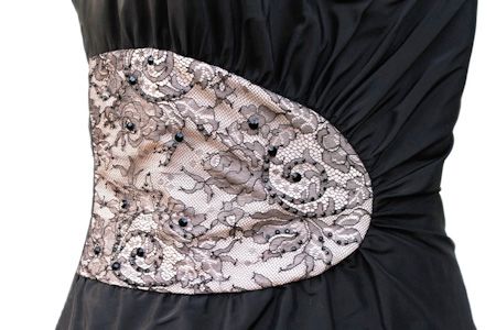 Robe dentelle soie