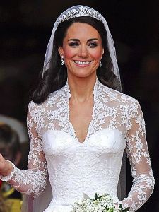 Kate Middleton dans sa robe de marie