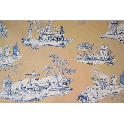 Toile de jouy Plaisirs D'été Jaune