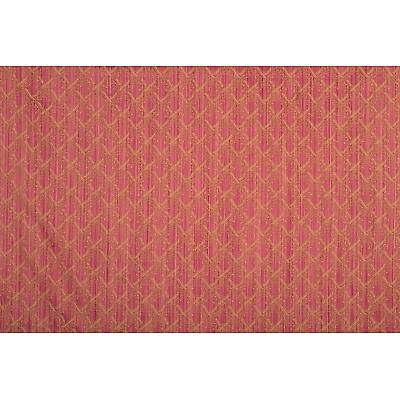 Tissu damassé bicolore fond chiné Rouge