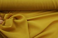 Lot 31 mètres de Georgette de Soie haute couture ocre jaune 