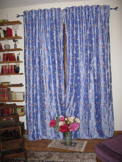 Double-rideau sur-mesure en soie