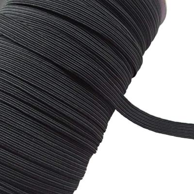 Elastique NOIR pour masques Covid19 - Bobine de 200 m en largeur 6 mm