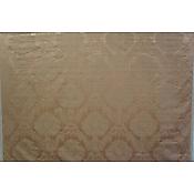 Tissu damassé et chiné motif grenade Marron