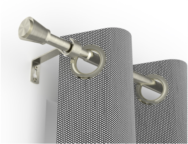 KIT POMMEAU NICKEL BROSSE - 120-210cm D19-16