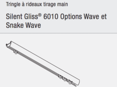 Rail WAVE LOURD 6010 Espacement 80mm ampleur 1,75 