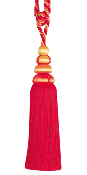 Embrasse pour rideaux  Lolita 1 Gland 9530-35426 rouge
