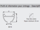 Rail WAVE LOURD 6010 cintré 2m94  ampleur 1,75 