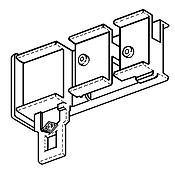 Poulie de tirage pour rail 100 - sans ajour Blanc