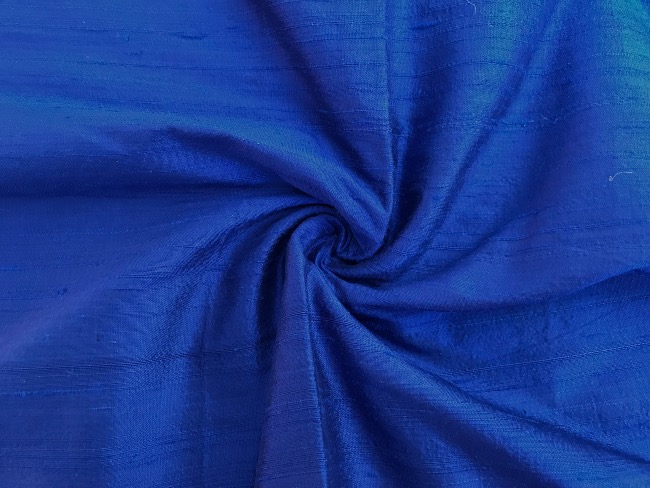 Soie Shantung Sauvage Bleu Cobalt 1m18