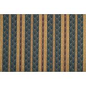 Tissu damassé et rayéfond chiné imberline Bleu