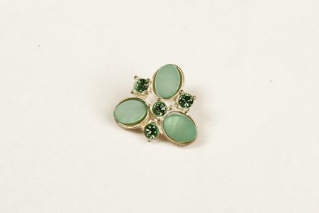 Bouton Fleur Lyse Jade