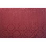 Tissu damassé et chiné motif grenade Rouge