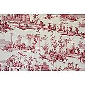 Toile de jouy les Travaux de la Manufacture Rouge