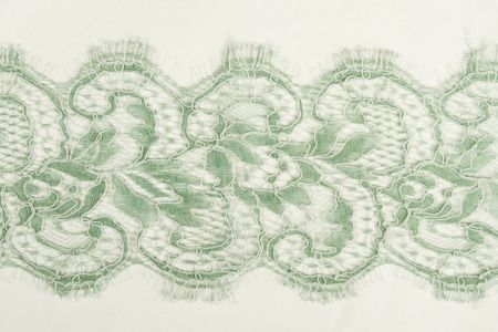 Galon Dentelle Brodé Jade