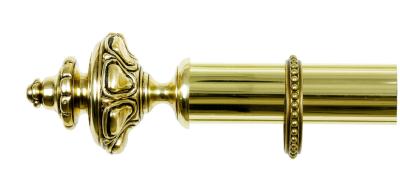 Tringles à Rideaux Collection Palace Laiton : 1 Embout Regence 40mm Diamètres