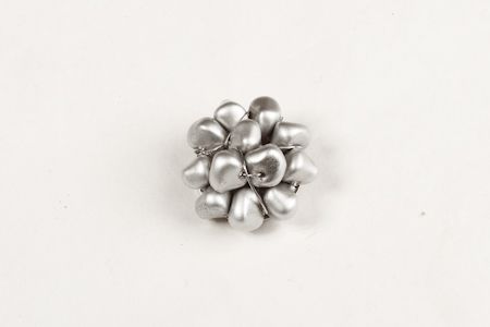 Bouton Perle Argent