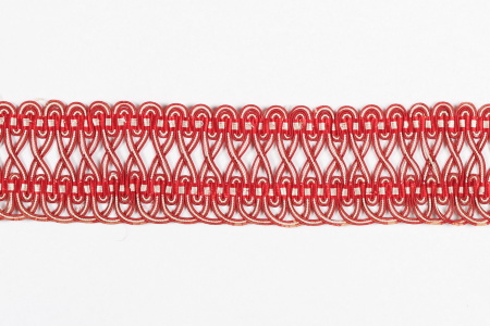 Galon Passementerie ancien  Rouge Beige