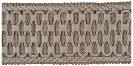 Galon jacquard style années 30 largeur 68mm 