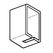 Embout pour rail 100 Blanc