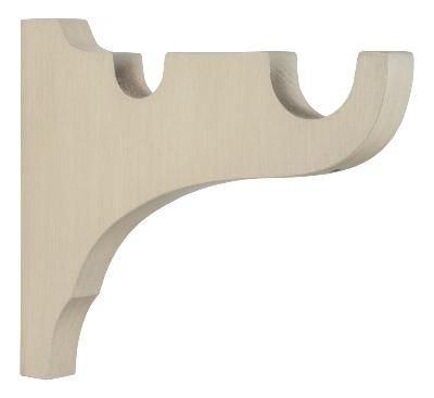 Tringles à Rideaux Collection Castel : 1 Console Double Coloris Naturel - 62023