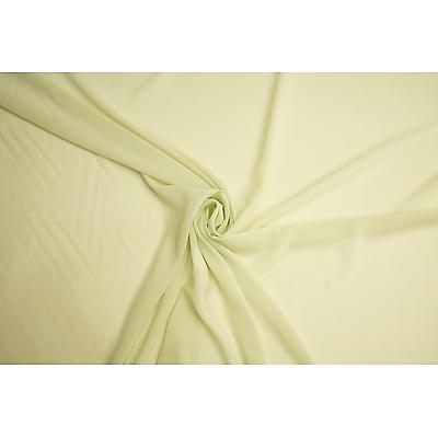 Tissu Mousseline Georgette  Anis vendu au mètre