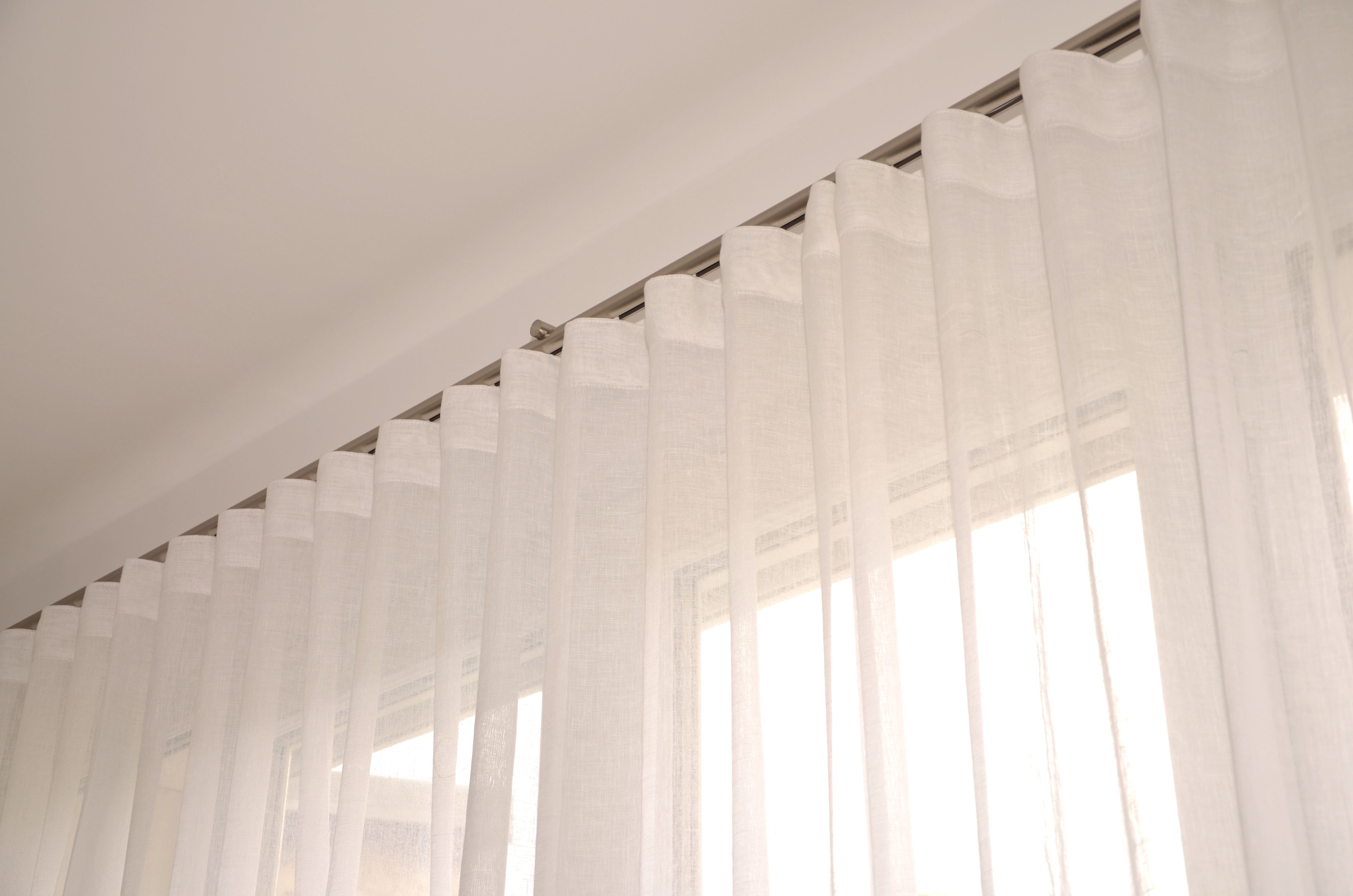 Voilage Wave Lin Blanc chatou