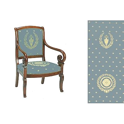 Casal Empire Otrante Fauteuil Bleu