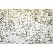 Toile de jouy Ronde Villageoise Noir