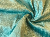 Soie Shantung Sauvage Bleu Cristal 1m24