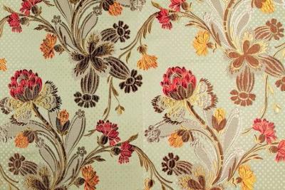 Jacquard damassé laine ameublement