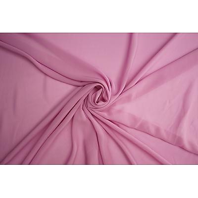 Tissu Mousseline Georgette  Mauve vendu au mètre