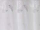 Voilage polyester brodé de plumes blanc L300 cm PLUMES