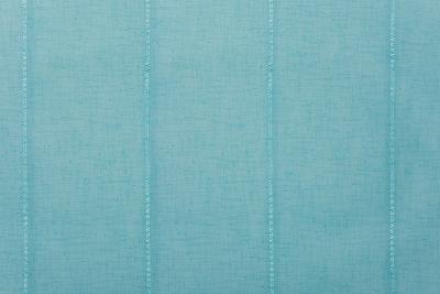 Voilage rayé vertical fine rayure damier bleu L300 cm Calvi