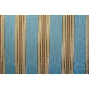 Tissu rayé et damassé sur fond chiné Bleu