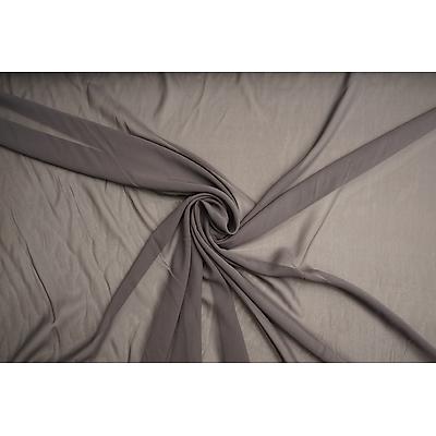 Tissu Mousseline Georgette  Ardoise vendu au mètre