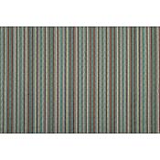 Tissu rayé et damassé sur fond chiné  Bleu