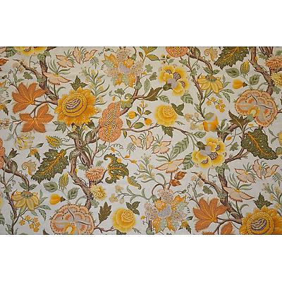 Toile de jouy Madurai Lin Orange