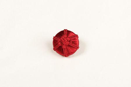 Bouton Pyramides Ficelle Rubis