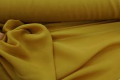 Georgette de Soie haute couture ocre jaune 