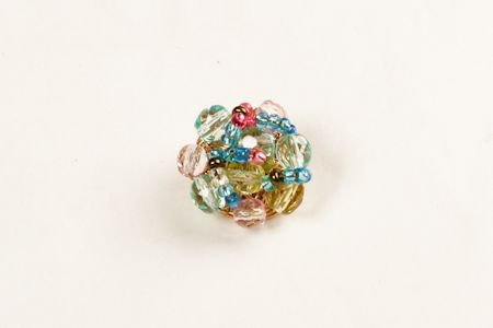 Bouton Perle Multicolore (Jade,Ciel,Rose)
