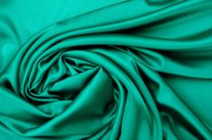 Crepe de Satin Polyester Vert Sapin