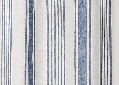 Rayure transat bleu indigo et blanche Largeur 280 cm