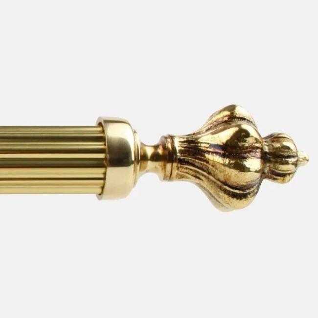  Embout LOUIS XV pour tube- Boulet en Laiton 28 mm - B30615