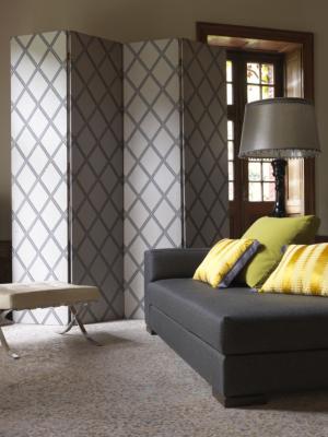 Rideau en jacquard faux uni CORDOUE de chez HOULES 