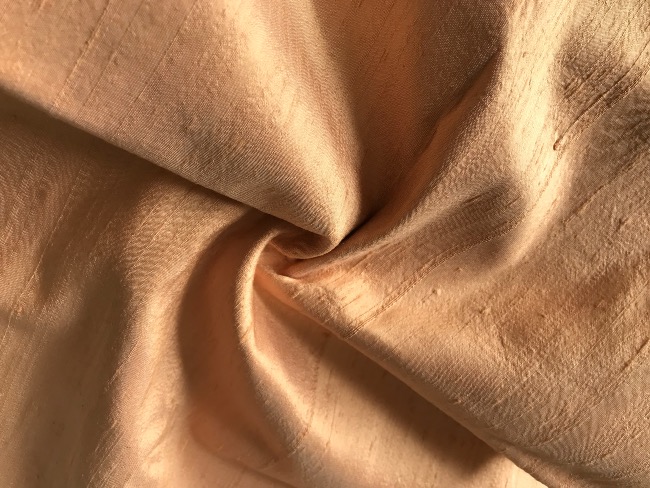 Soie Shantung Sauvage Orange Pastel 0m78