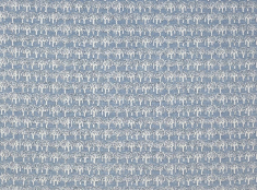 Toile coton imprimé Silvan Blue 