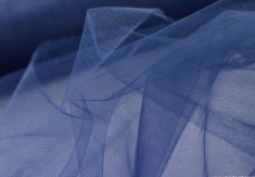 Tulle Semi-raide bleu nuit 